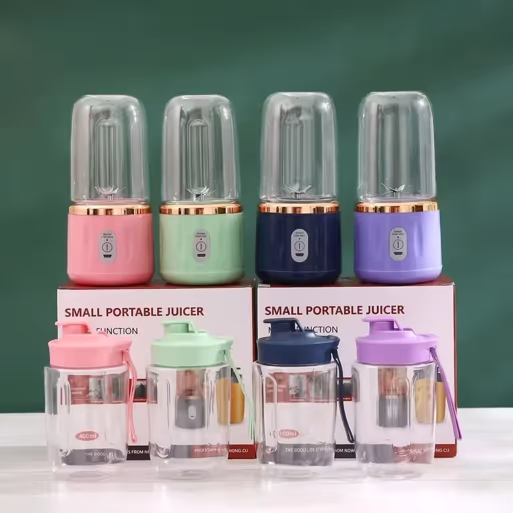 Portable Electric Juicer Blender – Rechargeable Mini Smoothie Maker with Extra Travel Cup
