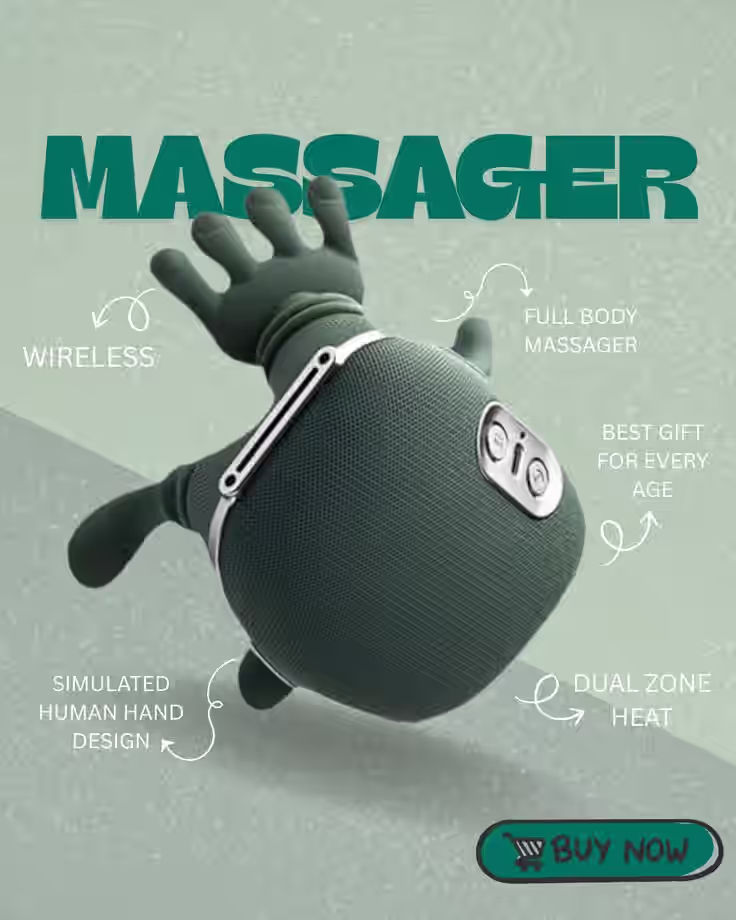 Portable Neck & Shoulder Massager with Fingers