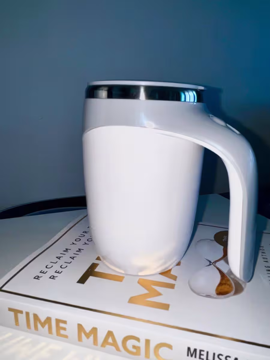 Self-Stirring Magnetic Coffee Mug | Smart Mixing Cup 350ml