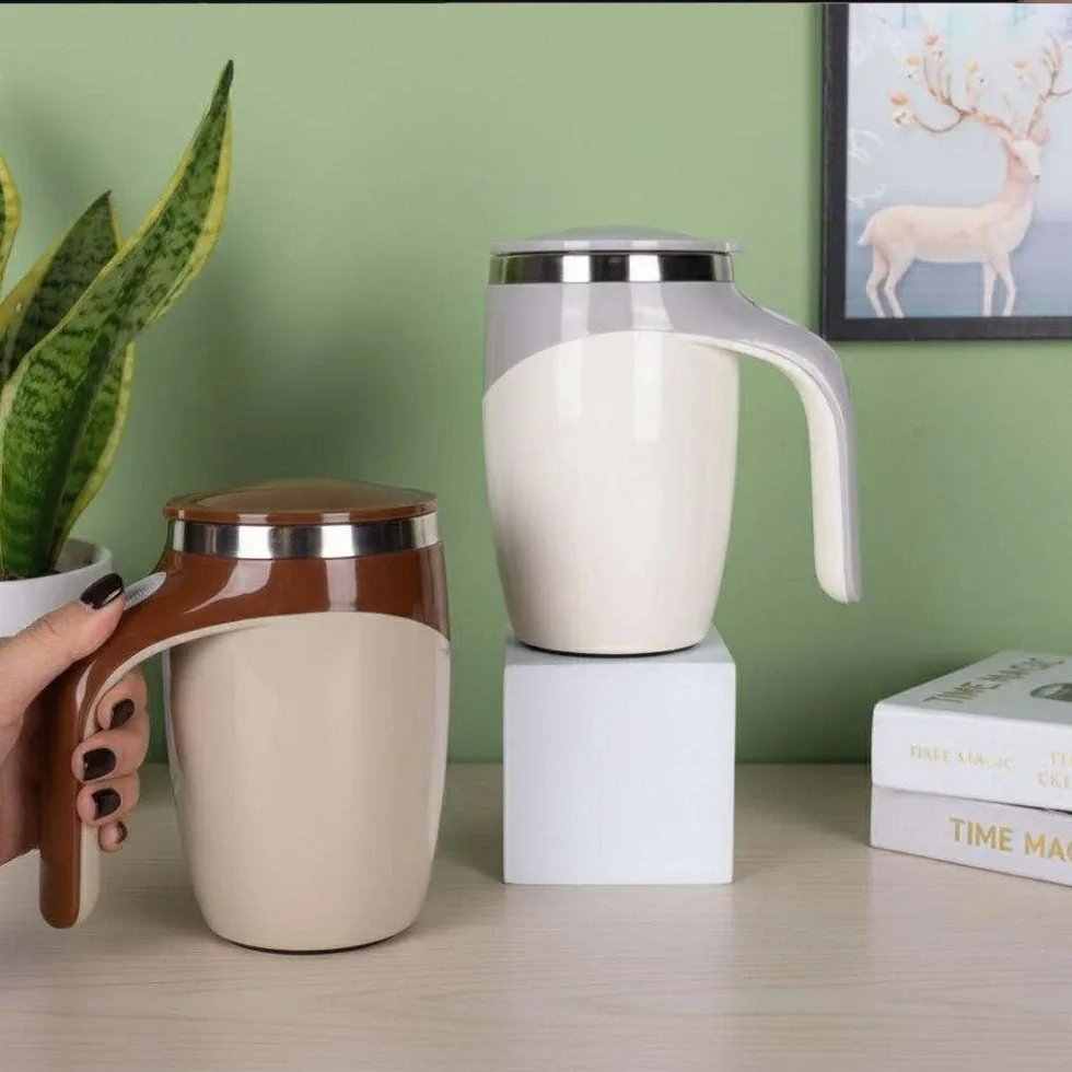 self stirring coffee mug Bangladesh | Smart Mixing Cup 350ml Price in Bangladesh | ShopTalk BD