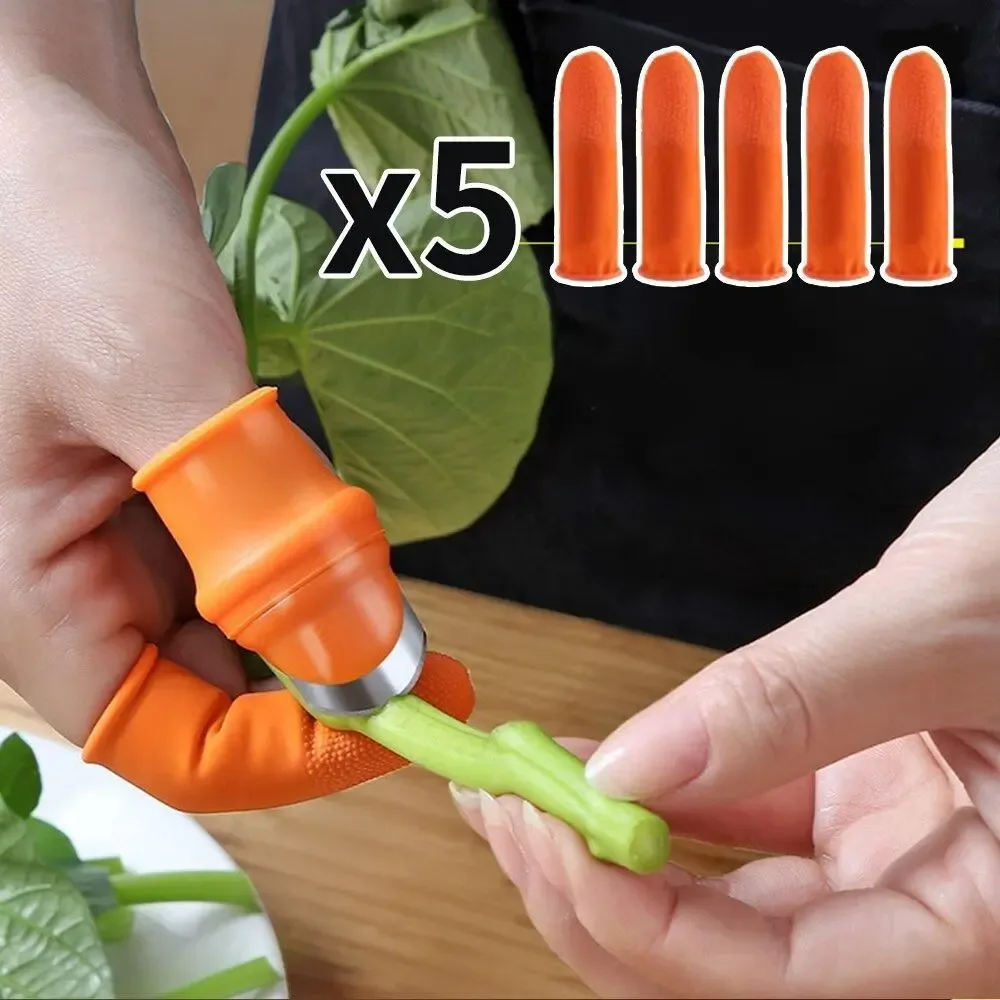 Silicone Thumb Knife with Finger Protectors (5 Pcs Set) Price in Bangladesh | ShopTalk BD
