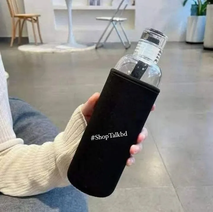 Transparent Glass Water Bottle – Portable Drinkware Price in Bangladesh | ShopTalk BD